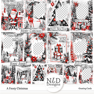 A Frosty Christmas Greeting Cards