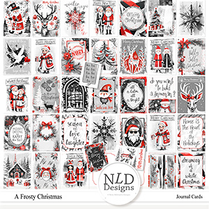 A Frosty Christmas Journal Cards