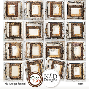 My Antique Journal Backgrounds & Sheets By NLD Designs