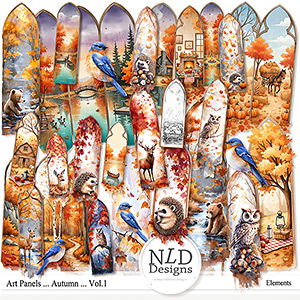Art Panels...Autumn Vol.1 By NLD Designs