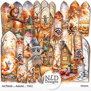 Art Panels...Autumn Vol.2 By NLD Designs