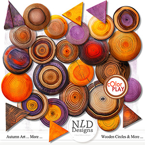 Autumn Art ... More...Wooden Circles & More By NLD Designs