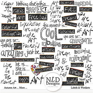 Autumn Art ... More...Labels & Wordarts By NLD Designs