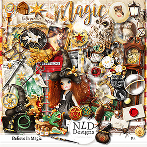 Christmas Spirit Digital Scrapbooking Kit by NLD Designs