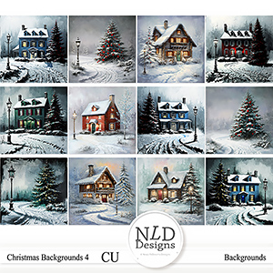 CU Christmas Backgrounds 4 By NLD Designs