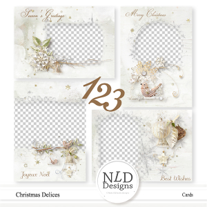 Christmas Delices Greetings Cards