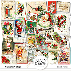 Christmas Vintage Cards & Frames