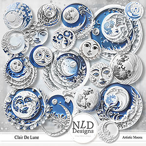 Clair De Lune Artistic Moons By NLD Designs