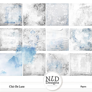 Clair De Lune Papers By NLD Designs