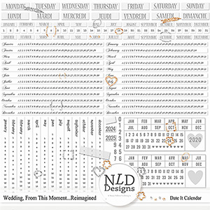 Wedding,From This Moment...Date It By NLD Designs