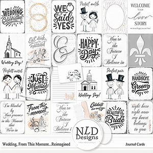 Wedding,From This Moment...Journal Cards By NLD Designs
