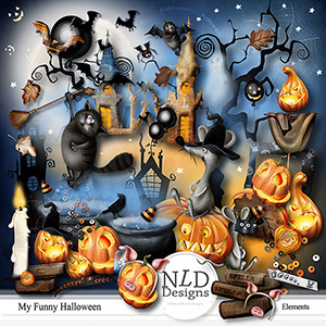 My Funny Halloween Elements By NLD designs