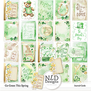 Go Green This Spring Journal Cards By NLD Designs