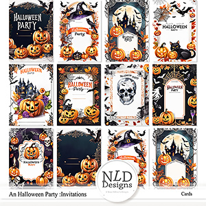 Halloween Party Invitations Cards