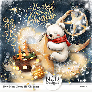 How Many Sleeps Til' Christmas By NLD Designs