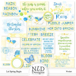 Let Spring Begin Journal Cards & Paper Strips