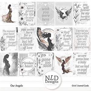 Our Angels Journal Cards Grief by NLD Designs