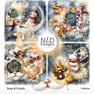Santa & Friends ... Collection By NLD designs