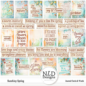 Sunshiny Spring Cards & Words By NLD Designs