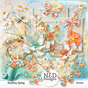 Sunshiny Spring Elements By NLD Designs