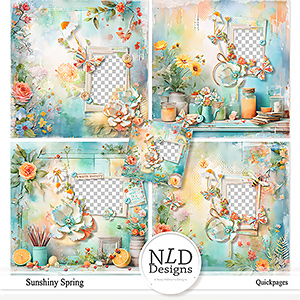 Sunshiny Spring Quickpages By NLD Designs