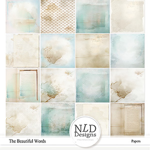 The Beautiful Words Papers by NLD Designs