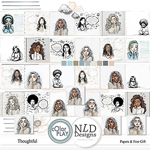 Thoughtful Artistic Papers & Free Gift by NLD designs