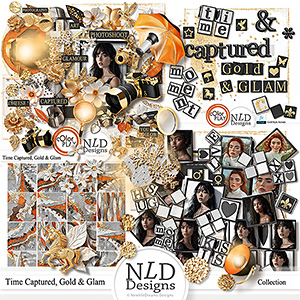 Time Captured,Gold & Glam Collection & Free Alpha By NLD Designs
