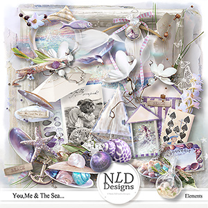 You,Me & The Sea...Elements by NLD Designs