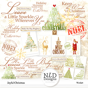 Joyful Christmas Wordart