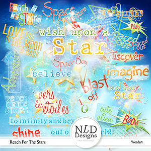 Reach For The Stars Wordart