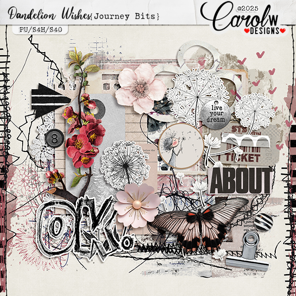 Dandelion Wishes-Journey Bits