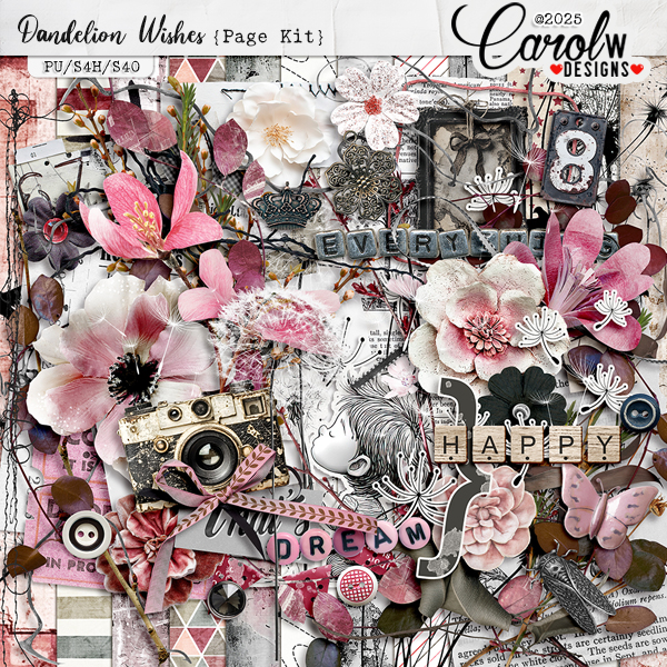 Dandelion Wishes-Page Kit