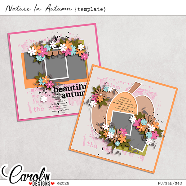 Nature In Autumn-Template