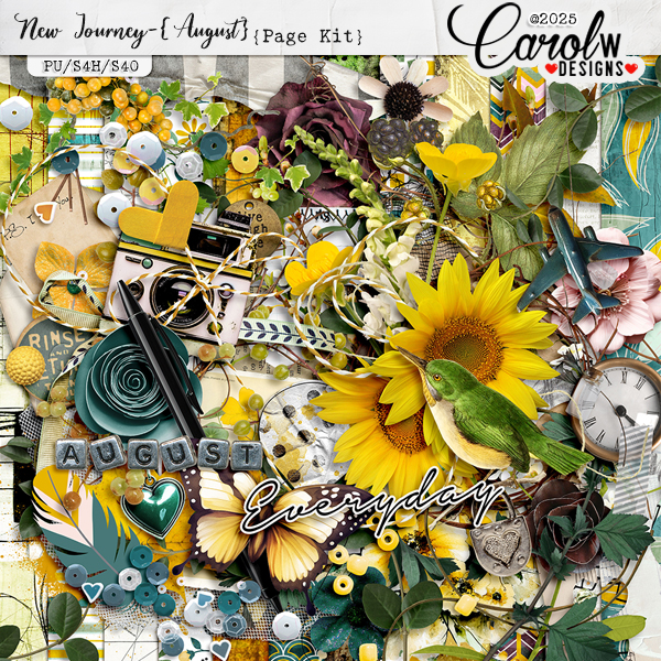 New Journey-{August}-Page Kit