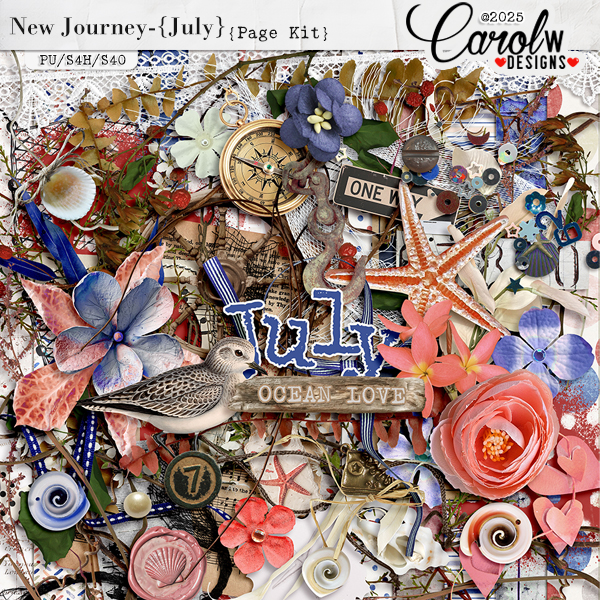 New Journey-{July}-Page Kit