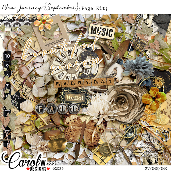 New Journey-{September}-Page Kit