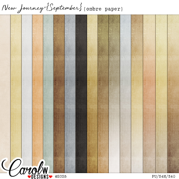 New Journey-{September}-Ombre papers