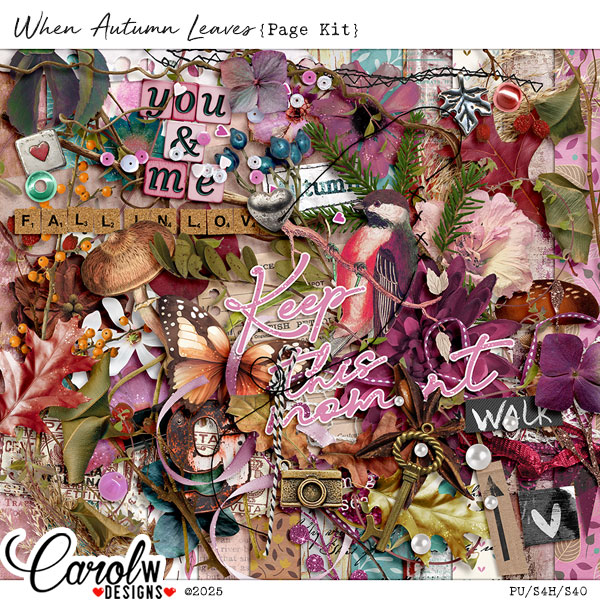 When Autumn Leaves-Page Kit