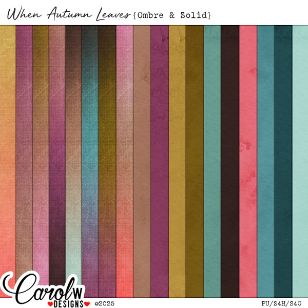 When Autumn Leaves-Ombre&Solid
