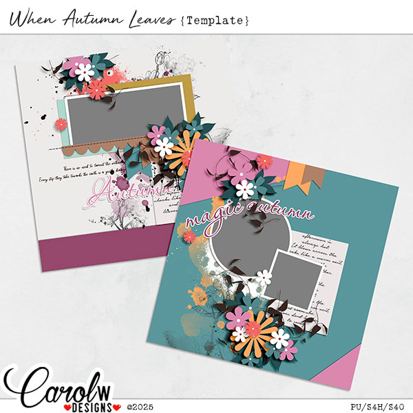 When Autumn Leaves-Template