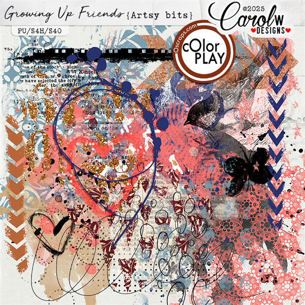 Growing Up Friends-Artsy bits
