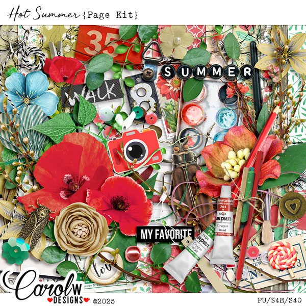 Hot Summer-Page Kit