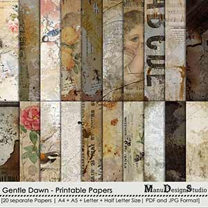 Gentle Dawn - Printable Papers