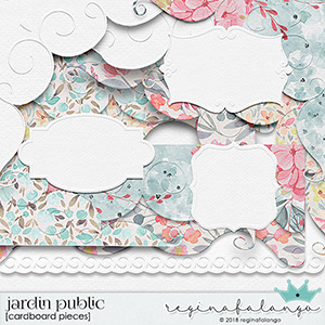 JARDIN PUBLIC CARDBOARD PIECES