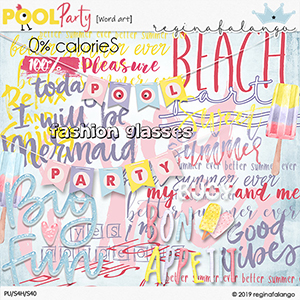 POOL PARTY WORD ART 