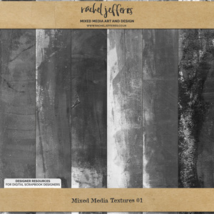 Mixed Media Textures 01 by Rachel Jefferies