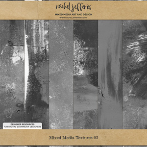 Mixed Media Textures 02 by Rachel Jefferies