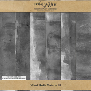 Mixed Media Textures 03 by Rachel Jefferies