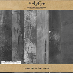 Mixed Media Textures 04 by Rachel Jefferies